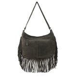 Sorrento – Studded Fringe Suede Hobo Bag