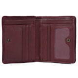 Montalcino – Croc-Embossed Suede Compact Wallet