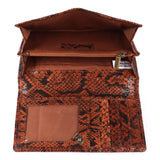 Arezzo – Reptile-Effect Leather Continental Wallet