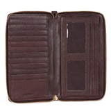 Firenze – Suede and Woven Leather Continental Wallet