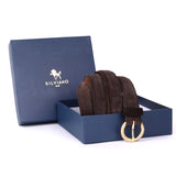 Orvieto – Suede Round Buckle Belt