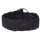Noto – Sculpted Circle Handwoven Leather Belt