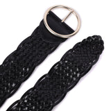 Noto – Sculpted Circle Handwoven Leather Belt