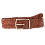 Lecce – Handwoven Tan Leather Belt