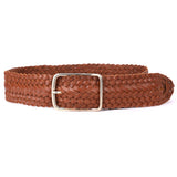 Lecce – Handwoven Tan Leather Belt