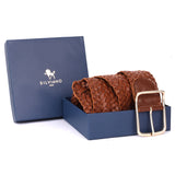 Lecce – Handwoven Tan Leather Belt
