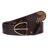 Pienza – Antique Stud Leather Belt