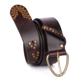 Pienza – Antique Stud Leather Belt