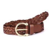 Modena – Sculpted Horseshoe Woven Leather Belt