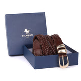 Parma – Sculpted Double-Keeper Woven Leather Belt