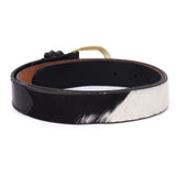 Monza – Monochrome Hair-On Leather Belt