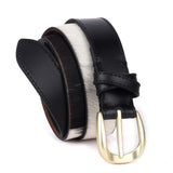 Monza – Monochrome Hair-On Leather Belt