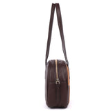 Amalfi – Patchwork Leather and Suede Bowling Shoulder Bag