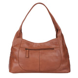 Cognac Lattice – Woven Leather Shoulder Bag