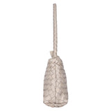 Ivory Weave – Woven Leather Shoulder Bag