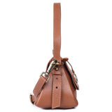 Cognac Fold – Leather Shoulder Bag