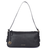 Noir Curve – Leather Shoulder Bag