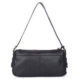 Noir Curve – Leather Shoulder Bag