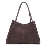 Mocha Suede – Suede Shoulder Tote