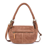 Cognac Saddle – Suede Shoulder Bag