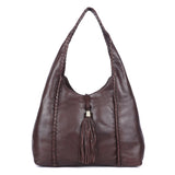 Espresso Tassel – Leather Hobo Bag