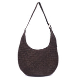 Espresso Weave – Woven Leather Hobo Bag