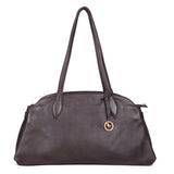 Espresso Arc – Leather Shoulder Bag