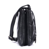 Noir Interlace – Woven Leather Crossbody Bag