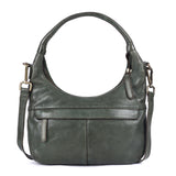 Verdant Halo – Perforated Leather Shoulder Bag