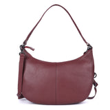 Merlot Arc – Leather Shoulder Bag