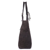 Espresso Suede – Suede Tote Bag