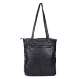 Noir Weave – Studded Leather Tote