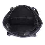 Noir Weave – Studded Leather Tote