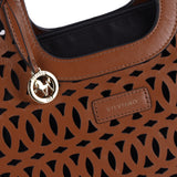 Yate – Laser Cut Leather East-West Tote