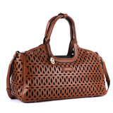 Yate – Laser Cut Leather East-West Tote