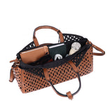 Yate – Laser Cut Leather East-West Tote