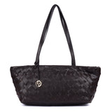 Handwoven Leather East-West Tote