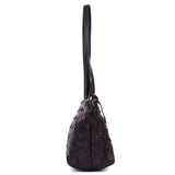 Handwoven Leather East-West Tote