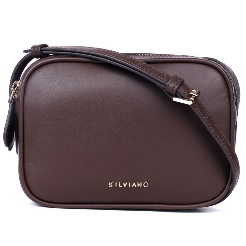 Victoria – Dual Zip Leather Crossbody