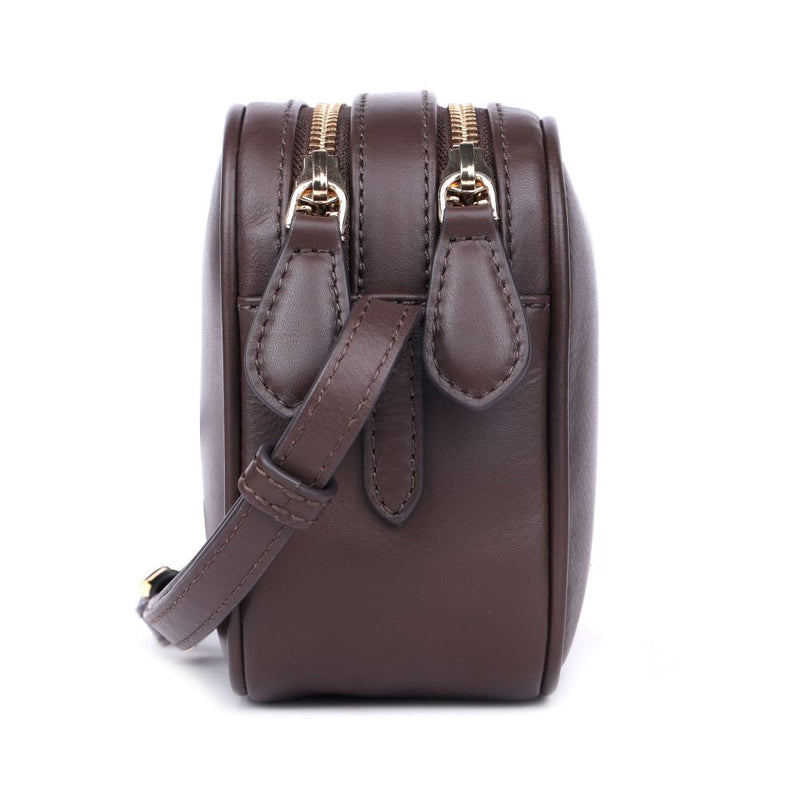 Victoria – Dual Zip Leather Crossbody
