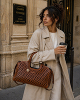 Yate – Laser Cut Leather East-West Tote