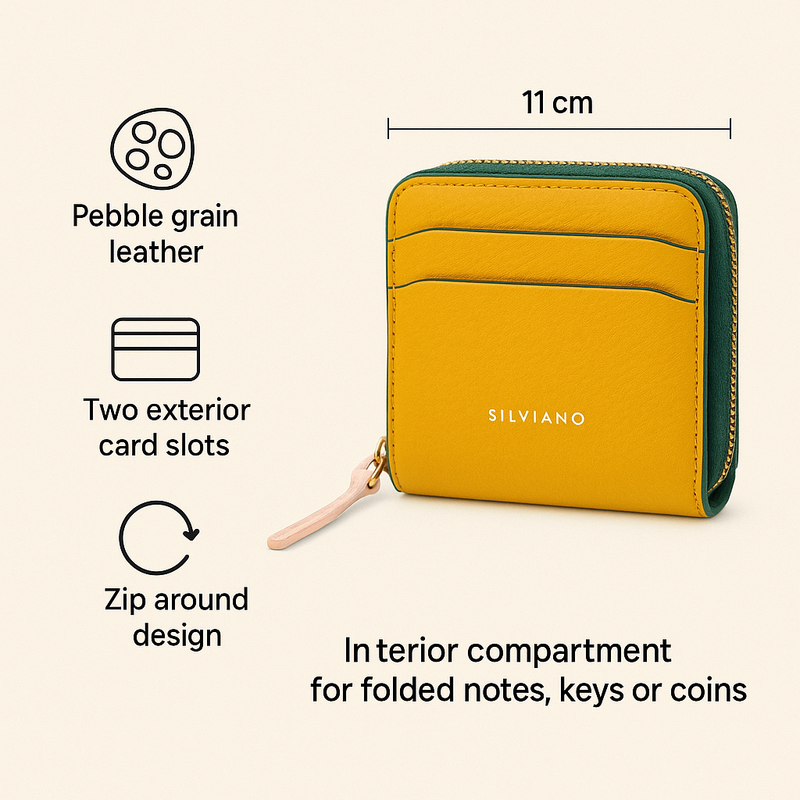 Amber Zip Around Wallet
