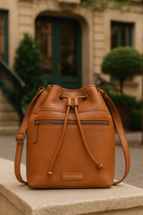 Soho – Drawstring Leather Bucket Bag
