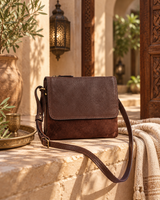 Riad – Leather and Suede Crossbody Bag