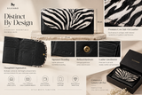 Taormina – Zebra Hair-On Leather Continental Wallet