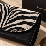 Taormina – Zebra Hair-On Leather Continental Wallet