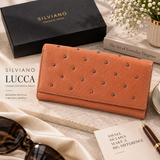 Lucca – Studded Soft Leather Continental Wallet