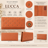 Lucca – Studded Soft Leather Continental Wallet