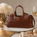 Yate – Laser Cut Leather East-West Tote