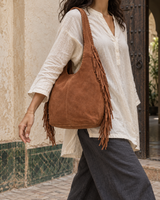 Sahara – Fringe Suede Hobo Bag